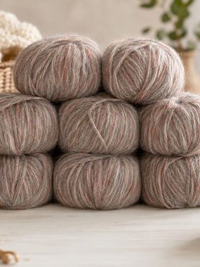 Ice Yarns Baby Alpaca Shine — Lot of 8 Skeins Gray Cooper